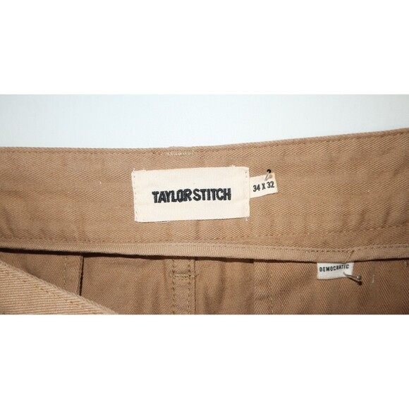Taylor Stitch Khakis Pants Brown Tan Foundation Democratic Huckleberry 34 x 32 - Picture 8 of 9